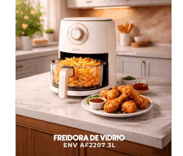 Freidora de aire ENV AF2207 | 3 L Freidora de Vidrio ENV AF2207 3L