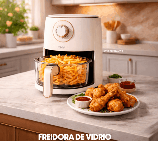 Freidora de aire ENV AF2202 | 4.5 L Freidora de Aire ENV con vidrio templado AF2202 4.5L