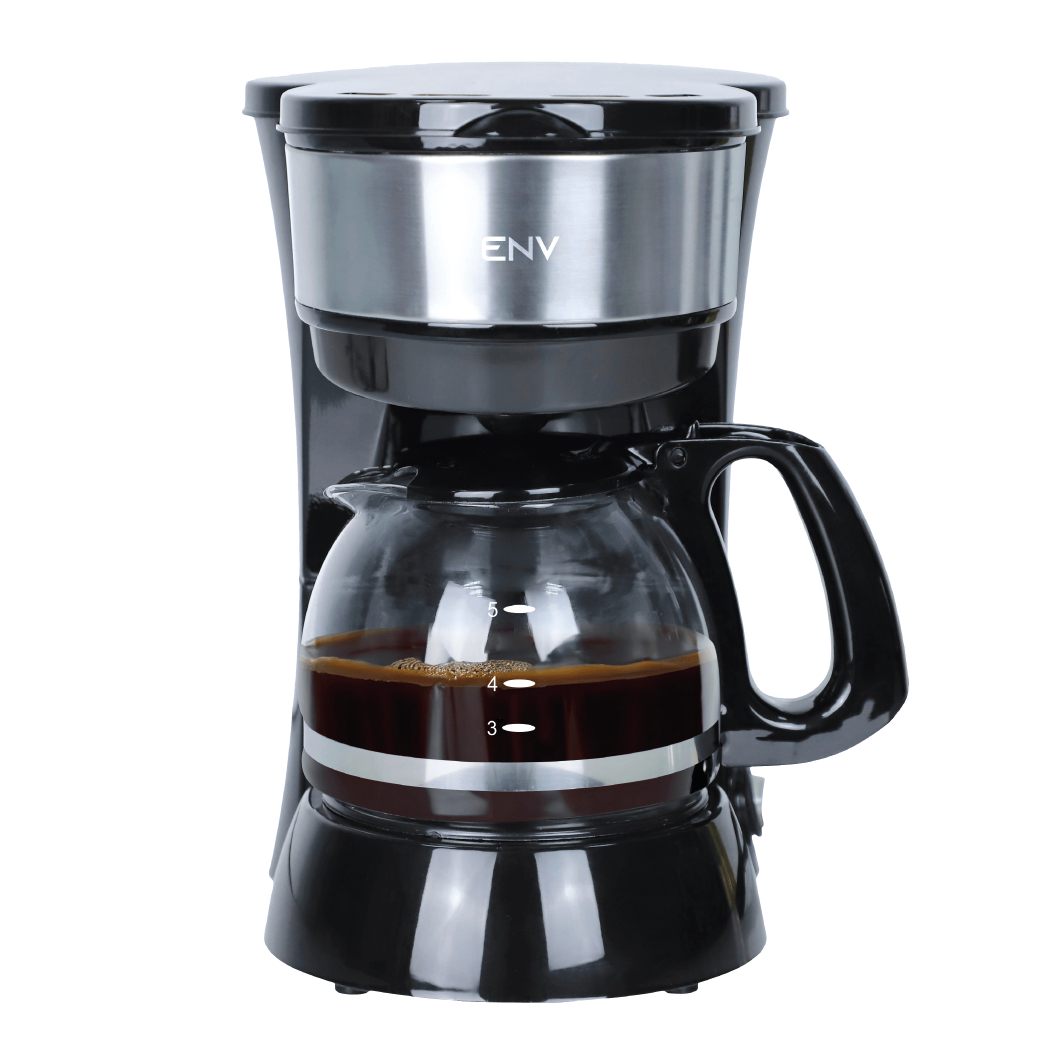 CAFETERA 5 TAZAS CROMADA COFFEE HOME ENV