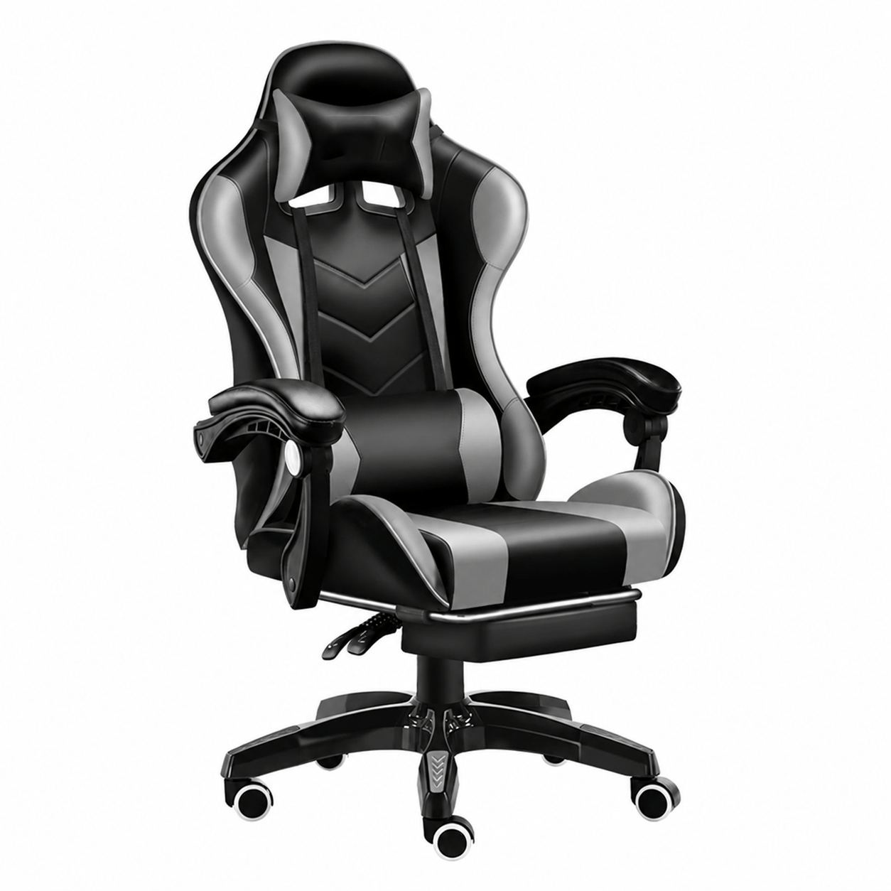 Silla de oficina ENV OmniRest | Rojo, Cuero, 100 mm de respaldo, Gamer, No ergonómica GRIS