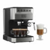 CAFETERA EXPRESO-CAPUCHINO-LATE-AMERICANO BLACK DECKER 1100W 20 BARES 1.5LTS ACERO INOX. NEGRO