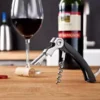 8714793685147_1.webp SACACORCHOS DOBLE BISAGRA VACU VIN CORTADOR PAPEL ALUMINIO NEGRO