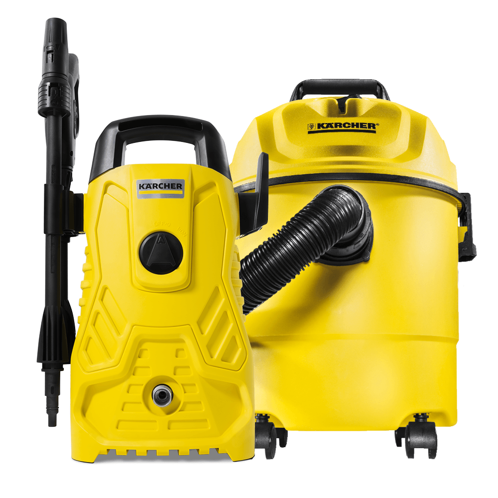 Combo Aspiradora WD1 + Hidrolavadora K Compact