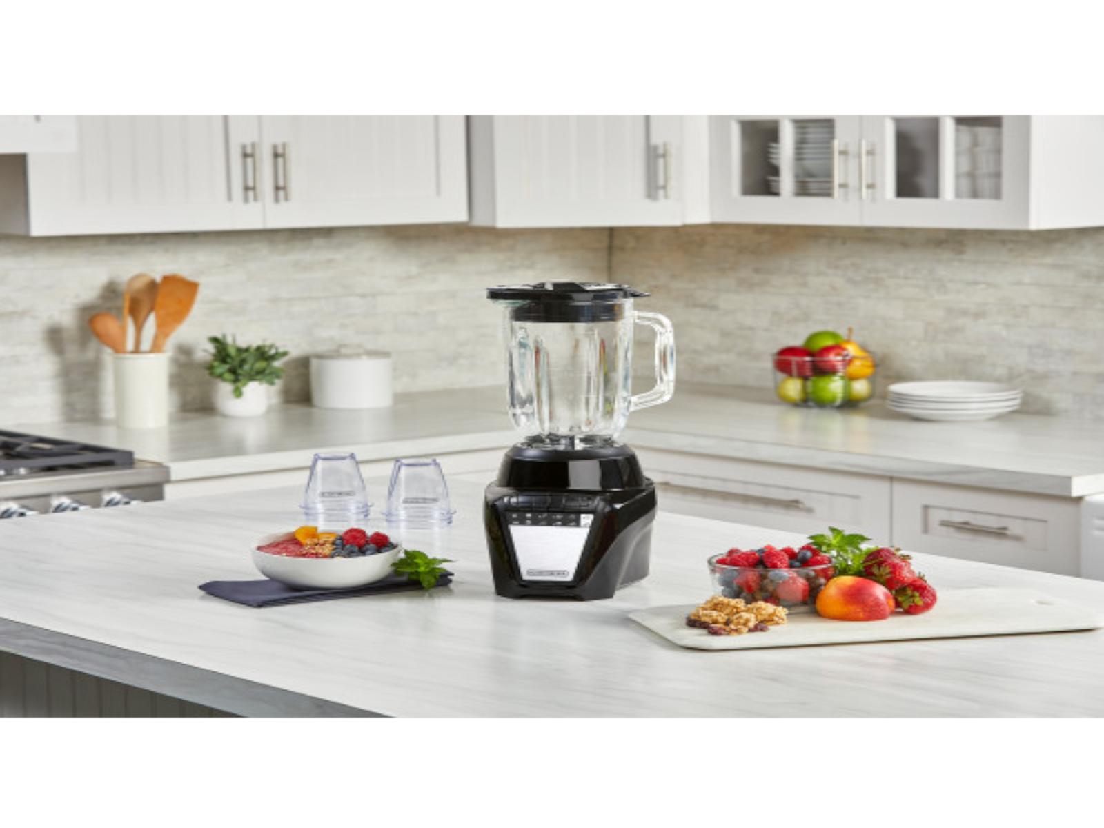 BD-BL08764BDLA-BK_2.jpg LICUADORA BLACK DECKER ICE CRUSH 8 VEL. 700W JARRA VIDRIO 1.25LTS 2 VASOS MINI 200ML NEGRA