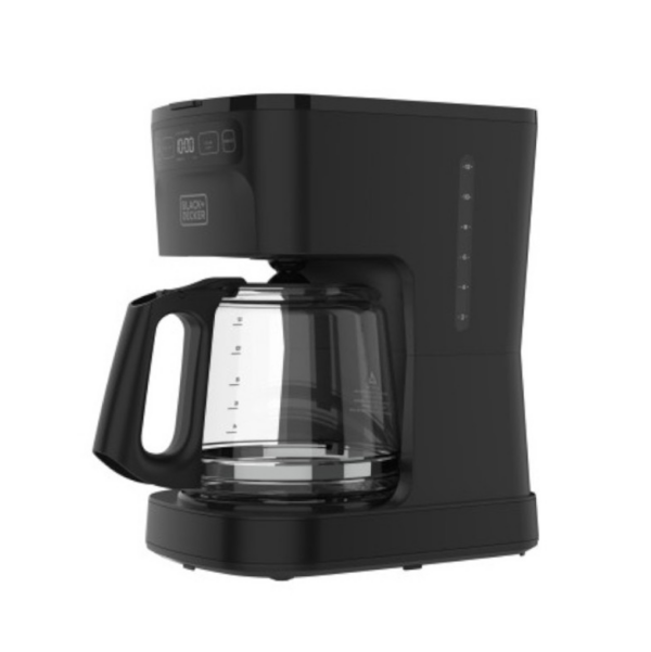 CAFETERA BLACK DECKER-12 TAZAS-SELECTOR DE INTENSIDAD CONTROLES PROGRAMABLES - NEGRA