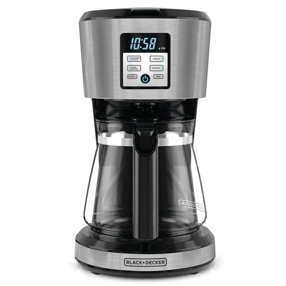 BD-CM1331S.1.jpg CAFETERA BLACK DECKER 12 TAZAS PROGRAMABLE DIGITAL CON JARRA DE VIDRIO NEGRA