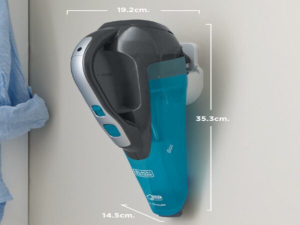 ASPIRADORA DE MANO BLACK DECKER INALAMBRICA RECARGABLE LIQUIDOS Y SOLIDOS TURQUESA