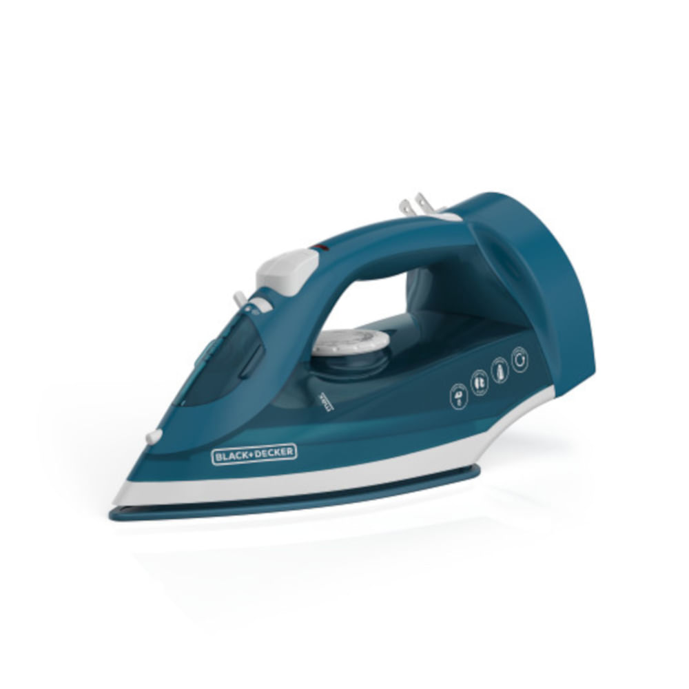 BD-ICR004B-LA.jpg PLANCHA DE ROPA BLACK DECKER- 1200W LIVIANA CABLE RETRACTIL SUELA CERAMICA AZUL
