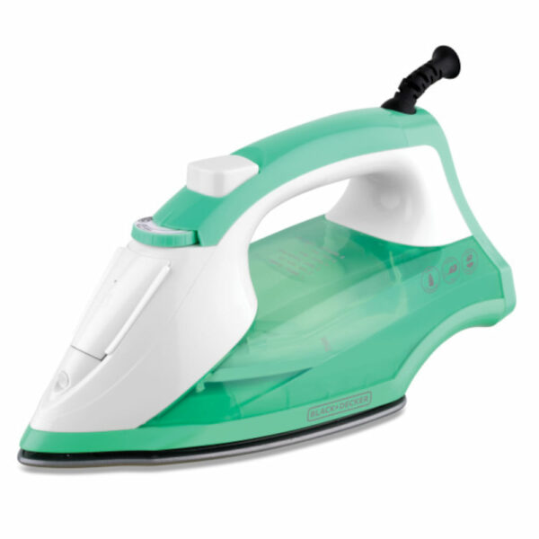 BD-IR1841-1.jpg PLANCHA DE ROPA BLACK DECKER LIGHT EASY 1200W SUELA ANTIADHERENTE ROCIO FINO VERDE