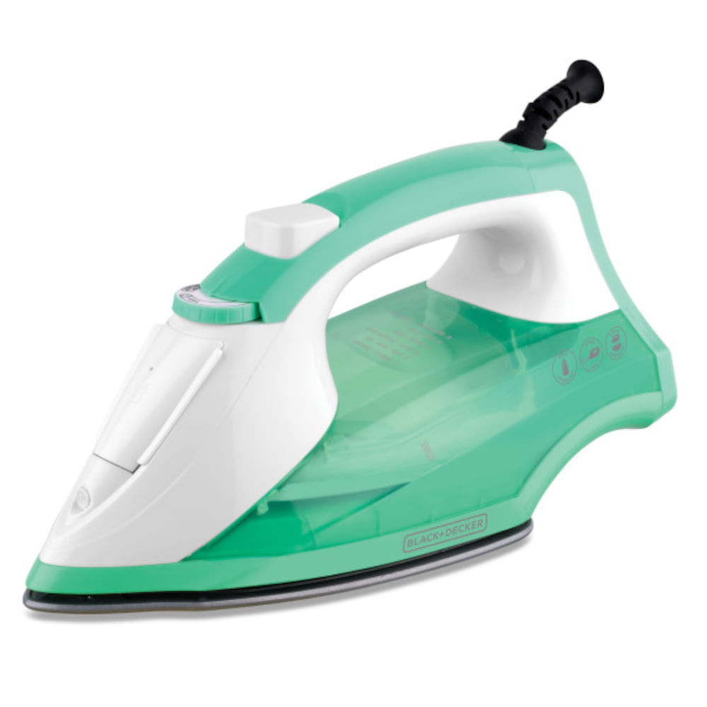 BD-IR1841.jpg PLANCHA DE ROPA BLACK DECKER LIGHT EASY 1200W SUELA ANTIADHERENTE ROCIO FINO VERDE