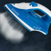 PLANCHA DE ROPA BLACK DECKER- 1200W-ANTIHADERENTE-AUTO CLEAN SUELA CERAMICA AZUL
