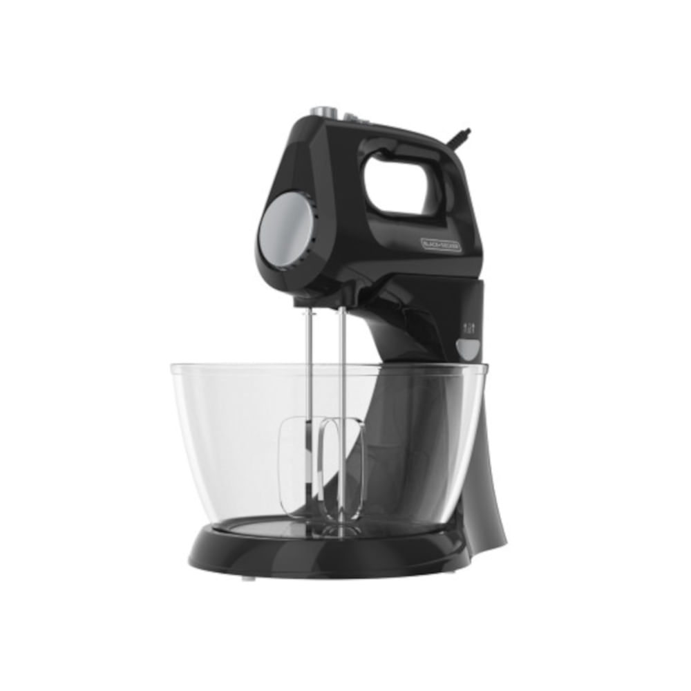 BD-MX9125-2BDLA.jpg BATIDORA DE PEDESTAL BLACK DECKER 250W 5 VELOCIDADES + TURBO 2 TAZONES ACERO INOX.-VIDR NEGRO