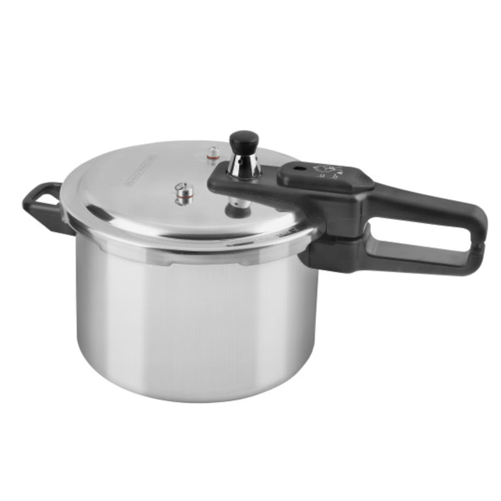 BD-PC700.jpg OLLA DE PRESION BLACK DECKER 7LTS-ALUMINIO-VALVULA DE SEGURIDAD Y REGULACION DE PRESION PLATEADO