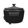 OLLA ARROCERA BLACK DECKER CAPACIDAD 7 TZS CRUDAS 14 TZS COCIDAS 1,2 LTS TAPA VIDRIO MULTIUSOS NEGRA