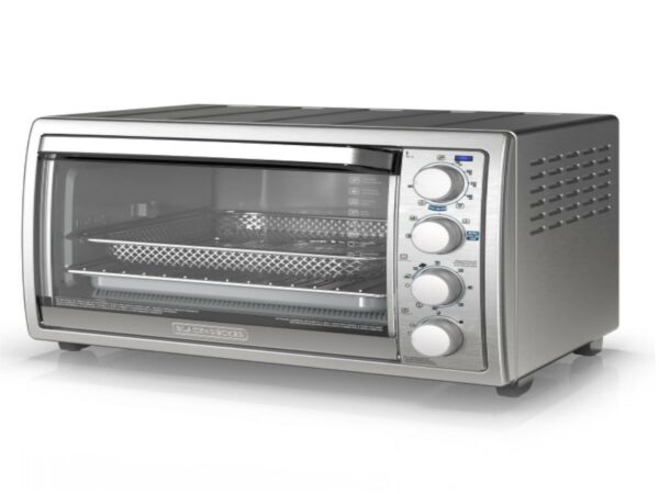 HORNO TOSTADOR AIRFRYER 7 EN 1 BLACK DECKER CON SISTEMA CONVECCION 1500W ACERO INOX.