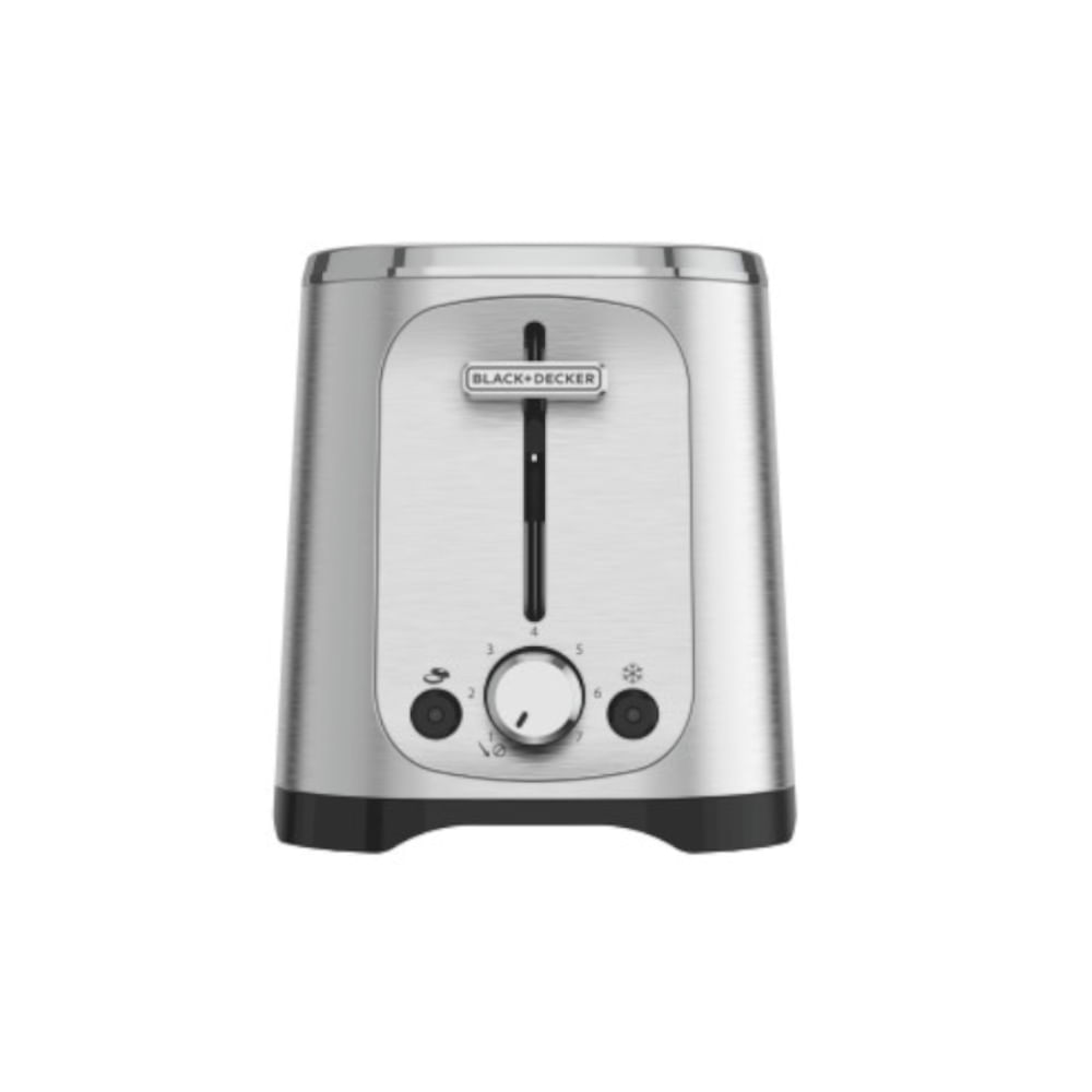 BD-TR1227-0SDLA.jpg TOSTADORA BLACK DECKER 2 REBANADAS 7 NIVELES ACERO INOX.