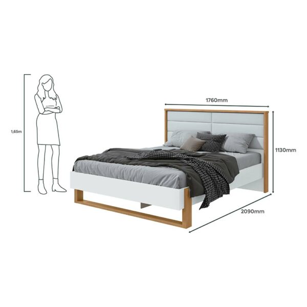 CAMA-FREETOWN-160-COTAS-AC.jpg Cama Freetown|Queen 2 ½ Plazas Bi Color Almendra / Blanco