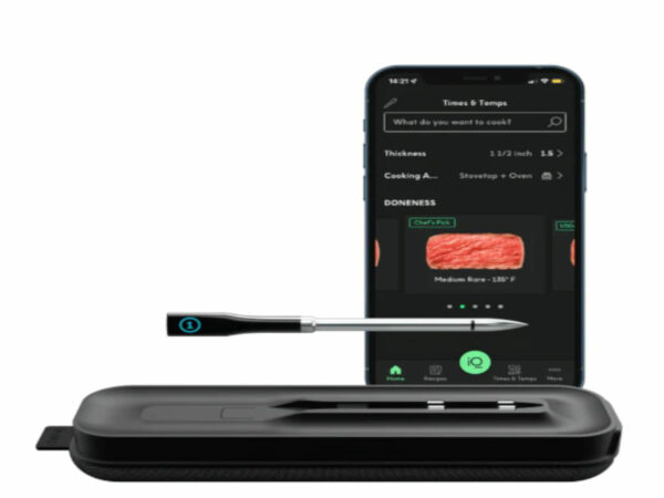 TERMOMETRO CHEF IQ INALAMBRICO 1 SONDA SMART BT WIFI PARA PROTEINA NEGRO