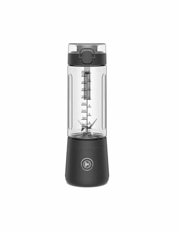 LICUADORA CHEFMAN 74W INALAMBRICA VASO PLASTICO USB-C ENCENDIDO LUZ LED NEGRA
