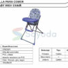 Silla para bebe Rosa CRE1SHC15P