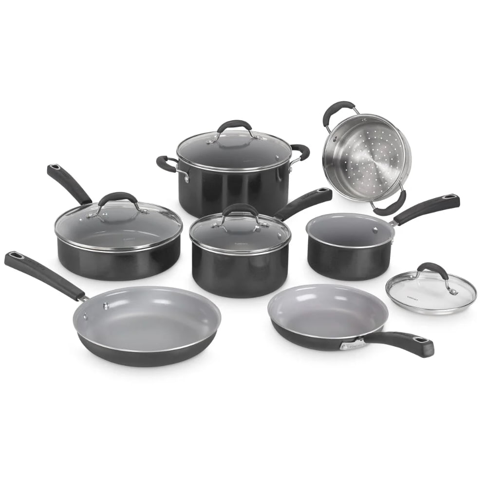 SET DE OLLAS CUISINART 11 PCS NEGRO