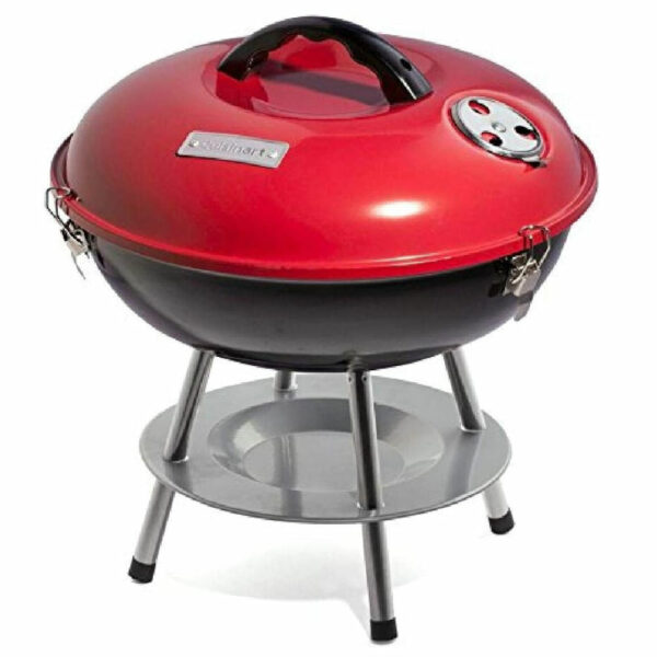 CUI-CCG-190RB-1.jpg PARRILLA DE CARBON CUISINART 14 PULG. PORTATIL SIST. VENTILACION DUAL ROJA-NEGRA
