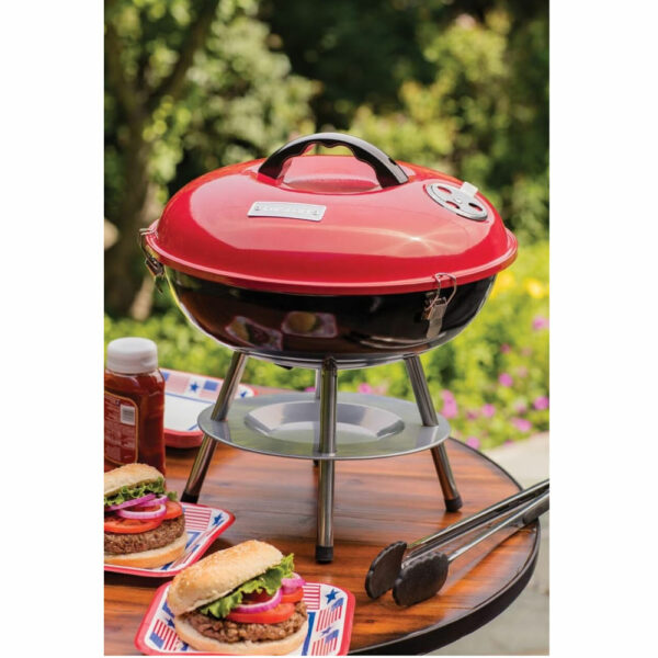 CUI-CCG-190RB_1.jpg PARRILLA DE CARBON CUISINART 14 PULG. PORTATIL SIST. VENTILACION DUAL ROJA-NEGRA