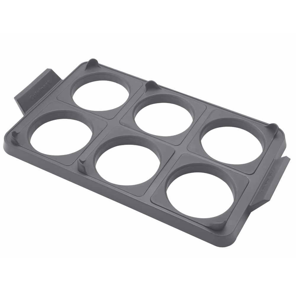 BANDEJA DE ANILLO CUISINART 14.5X9PULG. PARA HUEVOS 7PCS SILICONA GRIS