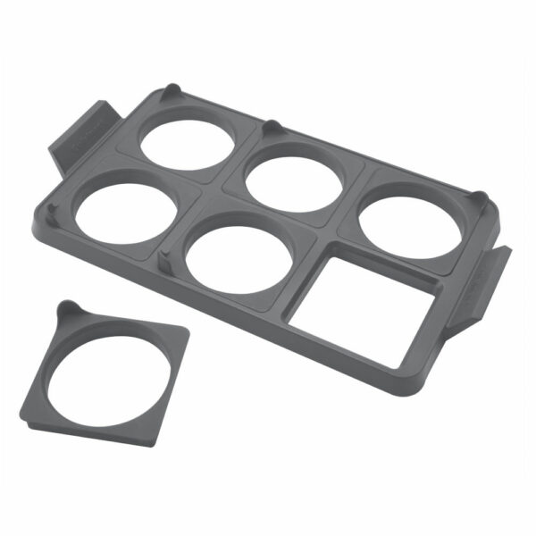 BANDEJA DE ANILLO CUISINART 14.5X9PULG. PARA HUEVOS 7PCS SILICONA GRIS