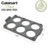 BANDEJA DE ANILLO CUISINART 14.5X9PULG. PARA HUEVOS 7PCS SILICONA GRIS