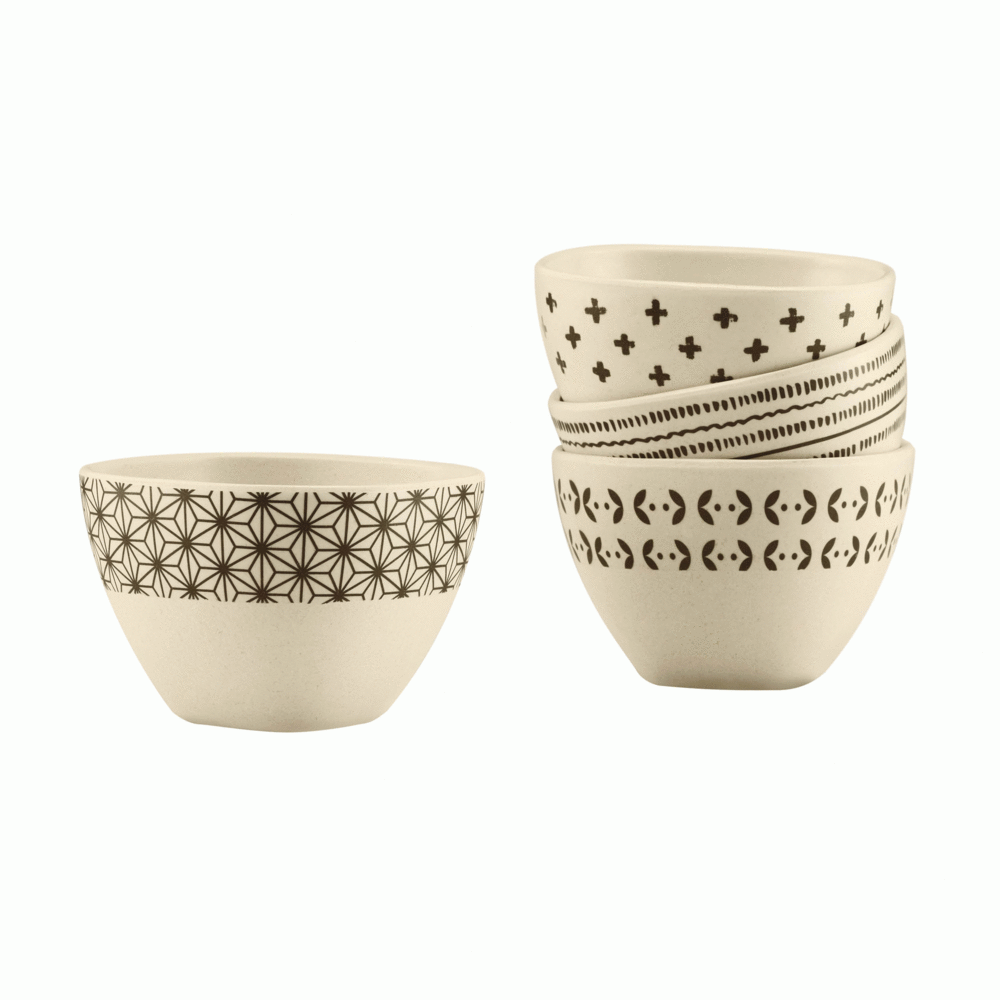 JUEGO DE TAZONES CUISINART 4 PCS DE BAMBU CAPACIDAD 8 OZ.