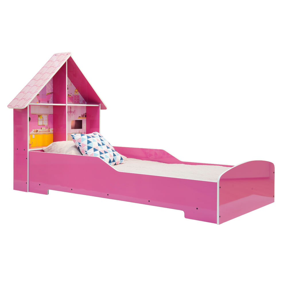 Cama-formato-de-casa-Rosado-5-.jpg Cama Infantil Casinha | Rosado