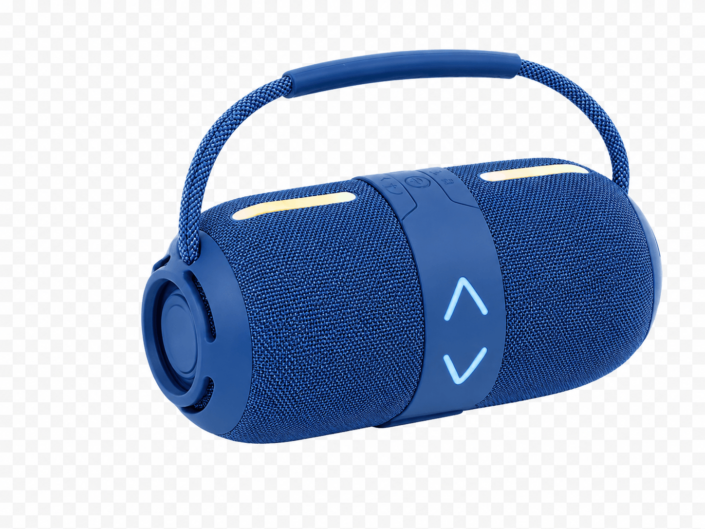 ChatGPT-Image-6-jul-2026-16_08_45.png Parlante BOOMS BOOMS480 | 20 W, 5 horas de autonomía, Bluetooth, portátil, impermeable, con luces LED AZUL