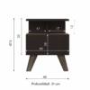 D01N040AW_5.png NOCHERO DUBLIN / 1 CAJON WENGUE MUEBLEFACIL