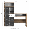 E11E130A_3.png ESCRITORIO & BIBLIOTECA HURON / 1 PUERTA / 1 CAJON