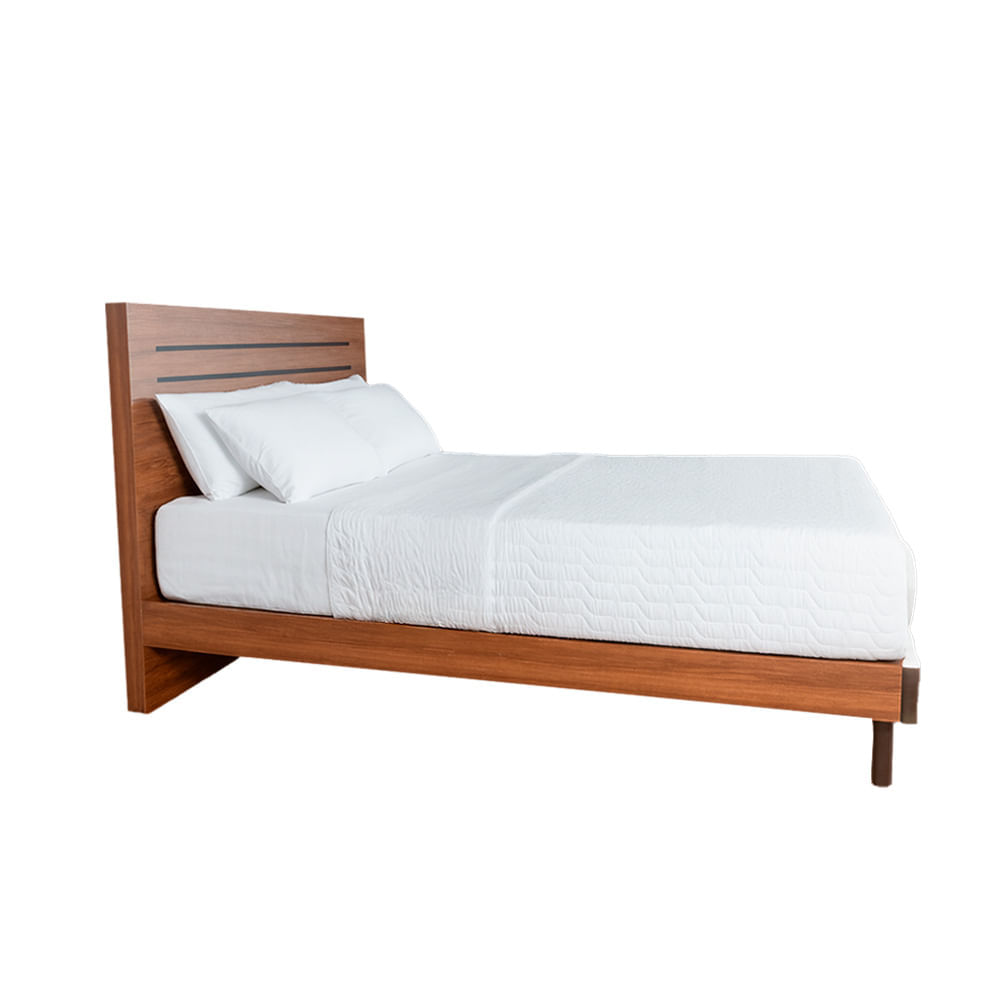 LIAN-2-LATERAL.jpg Cama Lian | Queen- 2 ½ Plazas Bi Color Walnut /Blanco Antiguo