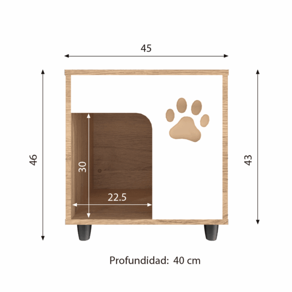 VELADOR CON CAMA PARA MASCOTAS NILO velador-con-cama-para-mascotas-nilo