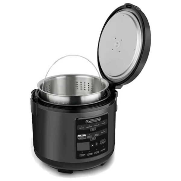OLLA MULTIFUNCION BLACK DECKER DIGITAL 12 TAZAS 12 FUNCIONES 500W NEGRA