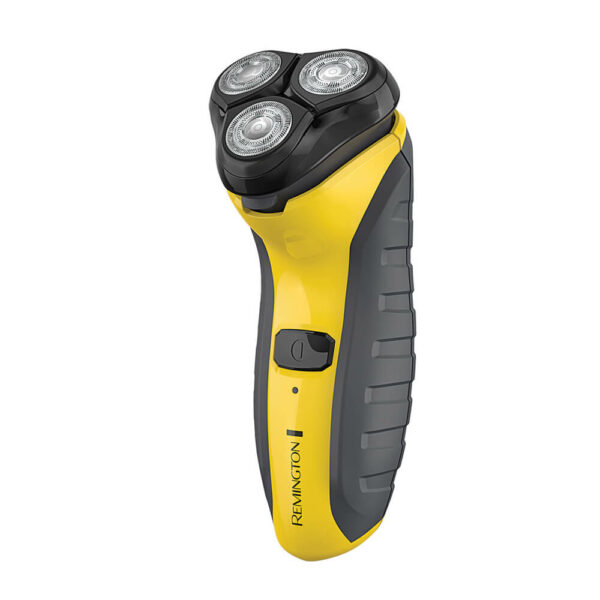 AFEITADORA RECARGABLE REMINGTON INDESTRUCTIBLE ROTATIVA INALAMBRICA 60MIN AMARILLA