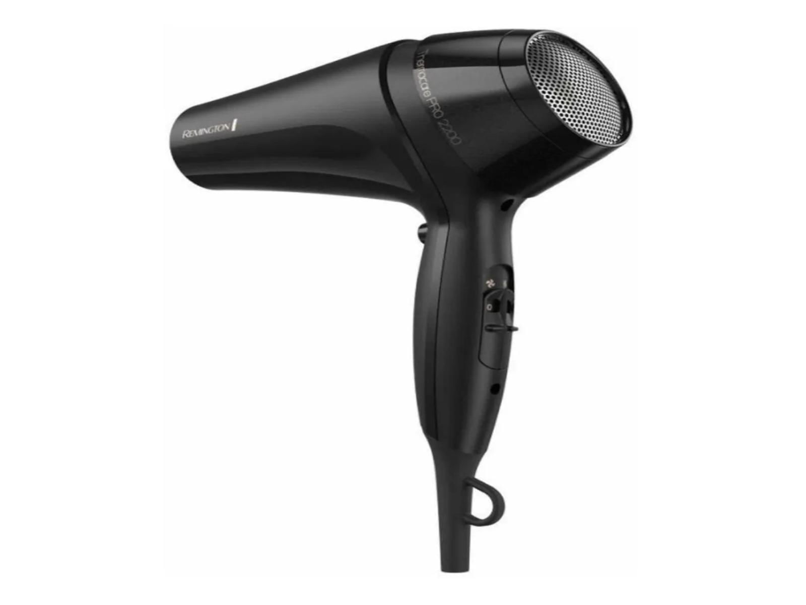 REM-D12A.jpg SECADOR DE CABELLO REMINGTON THERMCARE 1900W 2 VEL. 3 AJUSTES NEGRO