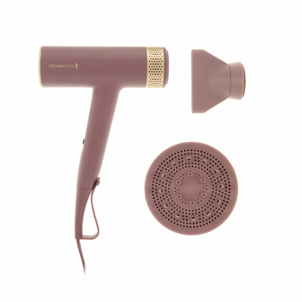 SECADOR DE CABELLO REMINGTON AIRvive  SECADO ULTRA RAPIDO 12 COMBINACIONES  PURPURA-GRIS