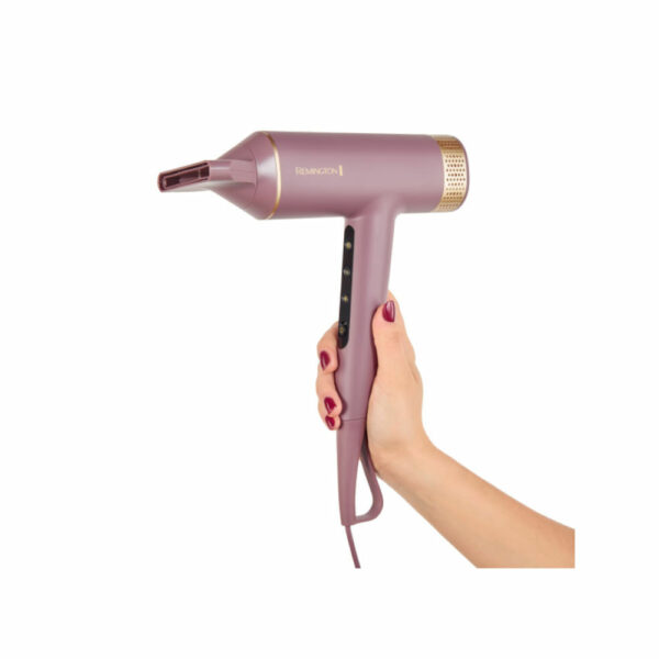 SECADOR DE CABELLO REMINGTON AIRvive  SECADO ULTRA RAPIDO 12 COMBINACIONES  PURPURA-GRIS