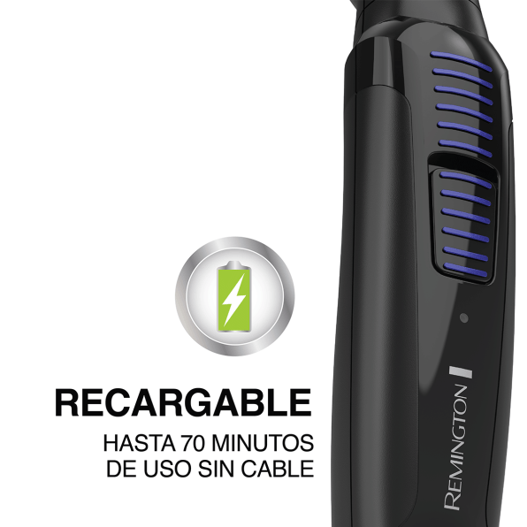 RECORTADORA KIT TODO EN 1 REMINGTON RECARGABLE 11 PIEZAS NEGRO