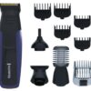 RECORTADORA TODO EN 1 REMINGTON RECARGABLE 10 PCS CUCHILLAS TITANIO NEGRA-AZUL