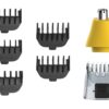 RECORTADORA TODO EN 1 REMINGTON INDESTRUCTIBLE RECARGABLE CUCHILLAS ACERO INOX. AMARILLA