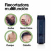 RECORTADORA TODO EN 1 REMINGTON TRIM FIT MULTIFUNCION RECARGABLE 9 PIEZAS AZUL