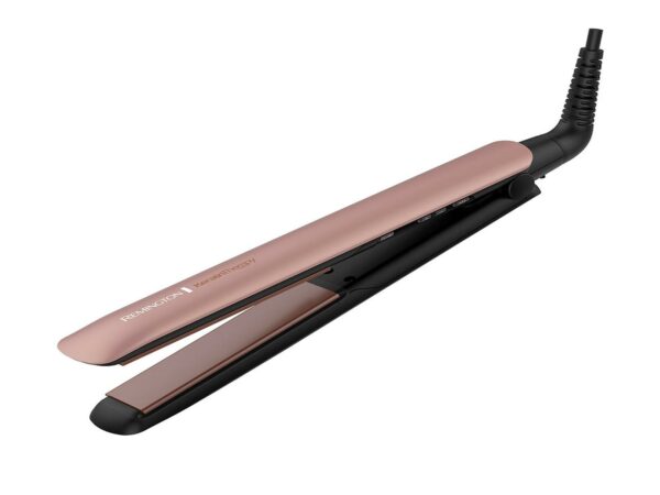 PLANCHA DE CABELLO REMINGTON CON KERATINA 230 GRADOS PANTALLA DIGITAL ROSADO