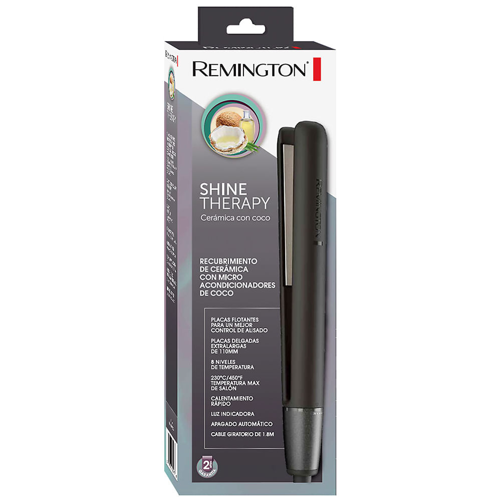 PLANCHA DE CABELLO REMINGTON PLACAS DE CERAMICA 8 AJUSTES COCO