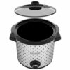 OLLA DE COCCION LENTA BLACK DECKER CAPACIDAD 4LTS 3 AJUSTES 200W PERRILLA TAPA VIDRIO BLANCO