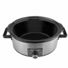 OLLA DE COCCION LENTA BLACK DECKER CAPACIDAD 7LTS 3 AJUSTES 320W PERILLA TAPA VIDRIO SYLVER